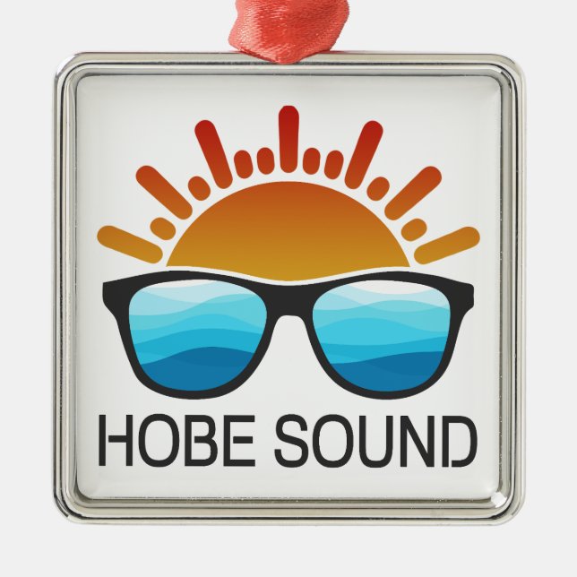 Hobe Sound Florida Sonnenbrille Ornament Aus Metall (Vorne)