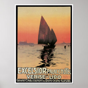 Hobelspäne-Palast-Hotel: Venise-Lido Poster
