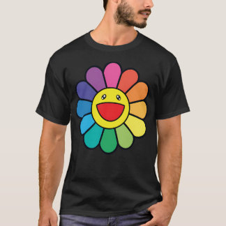 Hobicore - Lächelnde Blume des Regenbogens T-Shirt