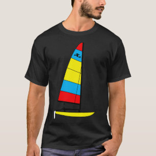 Hobie 14 Catamaran Sailboat Gelb T-Shirt
