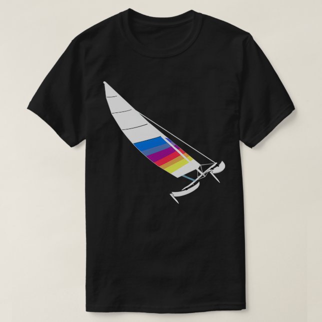 Hobie 16Beach CatFlying HullWhite01 T-Shirt (Design vorne)