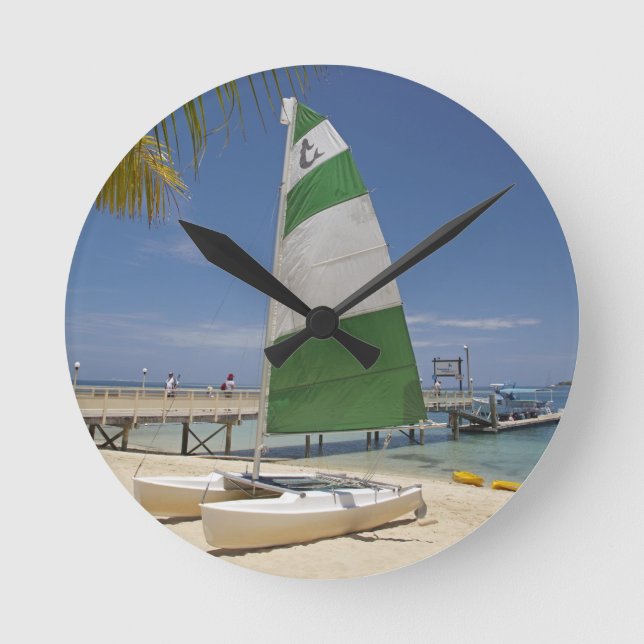 Hobie Cat, Plantation Island Resort Runde Wanduhr (Vorderseite)