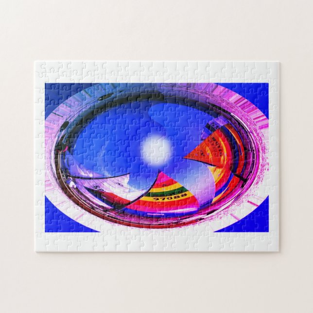 Hobie-Katzenboote in der Kunst Puzzle (Horizontal)