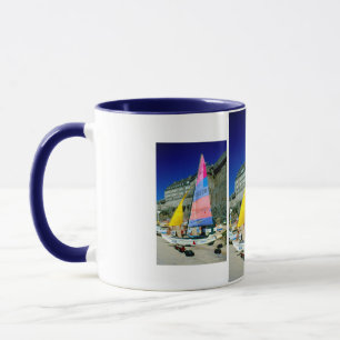 Hobie Segelboot in St Malo, Frankreich Tasse