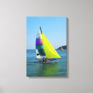 Hobie-Segelboot Leinwanddruck