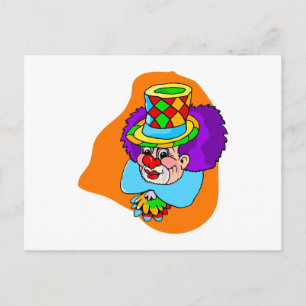 Hobo Clown Head Postkarte
