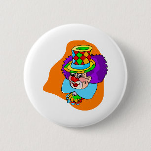 Hobo-Clown-Kopf Button