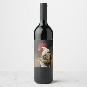 Hobo Cockerel Weinetikett