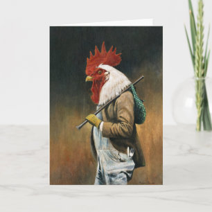 Hobo-Hahn-Grußkarte Karte
