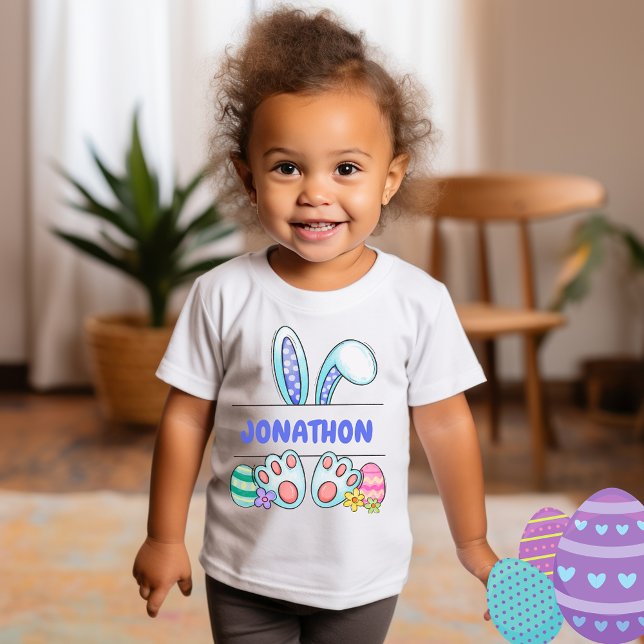 Hobo Happy Oaster Boy Bunny Name Kleinkind T - Shi Baby T-shirt (Von Creator hochgeladen)