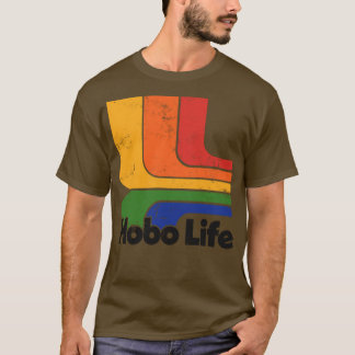 Hobo Life verblasst Thrift Style Retro Design1 T-Shirt