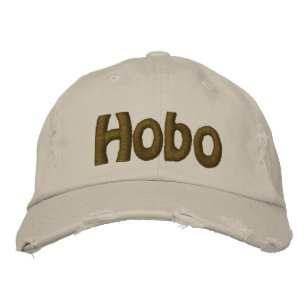 Hobo-Text Bestickte Kappe