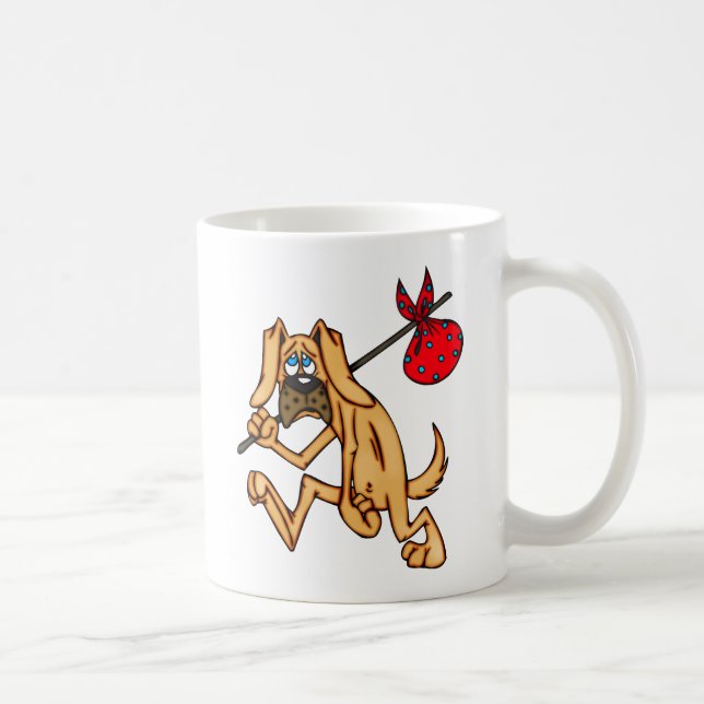 Hobo-wertlosCartoon-Hund Tasse (Rechts)