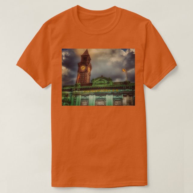 Hoboken Erie Lackawanna Eisenbahnlinie T-Shirt (Design vorne)
