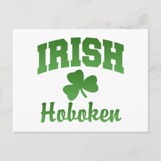 Hoboken Irish Postcard Postkarte (Vorderseite)