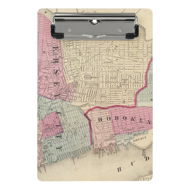 Hoboken, Jersey City Mini Klemmbrett (Vorderseite)