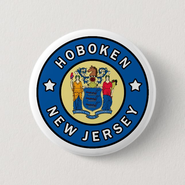 Hoboken New Jersey Button (Vorderseite)