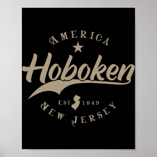 Hoboken New Jersey  Poster (Vorne)