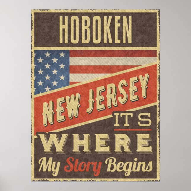Hoboken New Jersey Poster (Vorne)