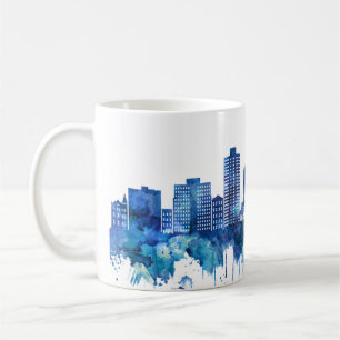 Hoboken New Jersey Skyline Blue Kaffeetasse