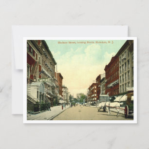 Hoboken NJ, Hudson Street 1910er Jahre Postkarte