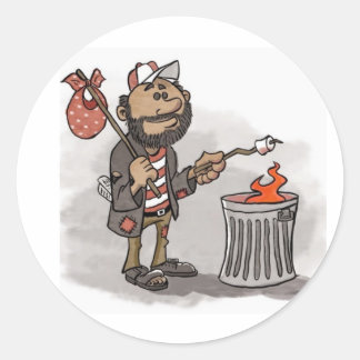 Hobozentralaufkleber Runder Aufkleber