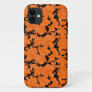 HOC Orange Glitter Halloween Edition Camo Case-Mate iPhone Hülle