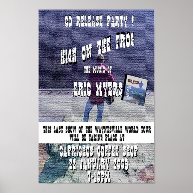 Hoch auf dem Frosch-Flyer Poster (Vorne)