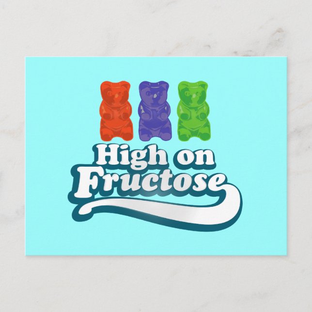Hoch auf Fructose Postkarte (Vorderseite)