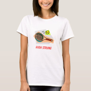 Hoch aufgereihtes Tennis T-Shirt