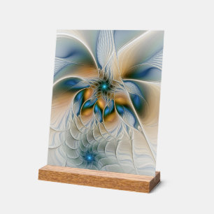 Hoch aufragende, Abstrakte Fantasy Fraktal Art mit Acrylschild