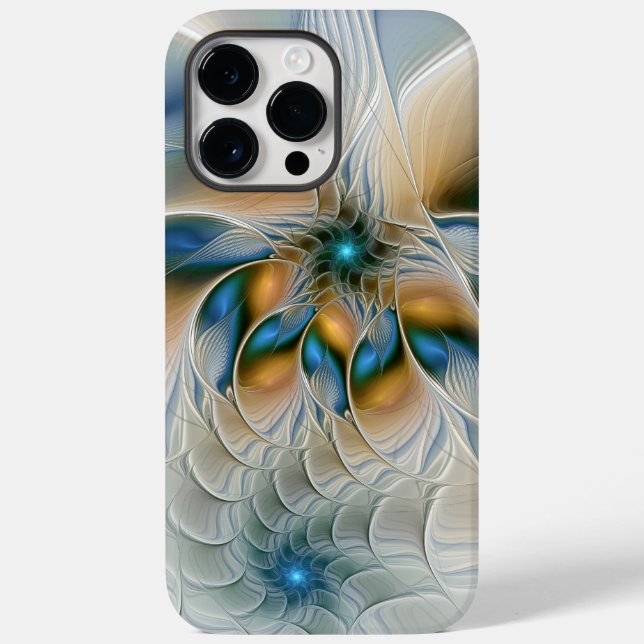 Hoch aufragende, Abstrakte Fantasy Fraktal Art mit Case-Mate iPhone Hülle (Rückseite)