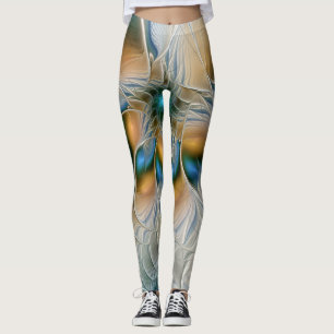 Hoch aufragende, Abstrakte Fantasy Fraktal Art mit Leggings