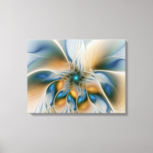 Hoch aufragende, Abstrakte Fantasy Fraktal Art mit Leinwanddruck