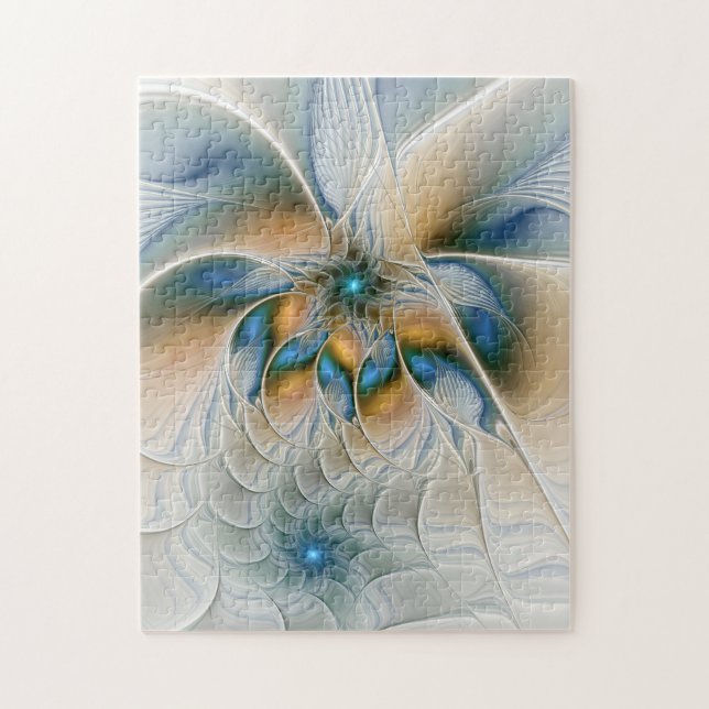 Hoch aufragende, Abstrakte Fantasy Fraktal Art mit Puzzle (Vertikal)