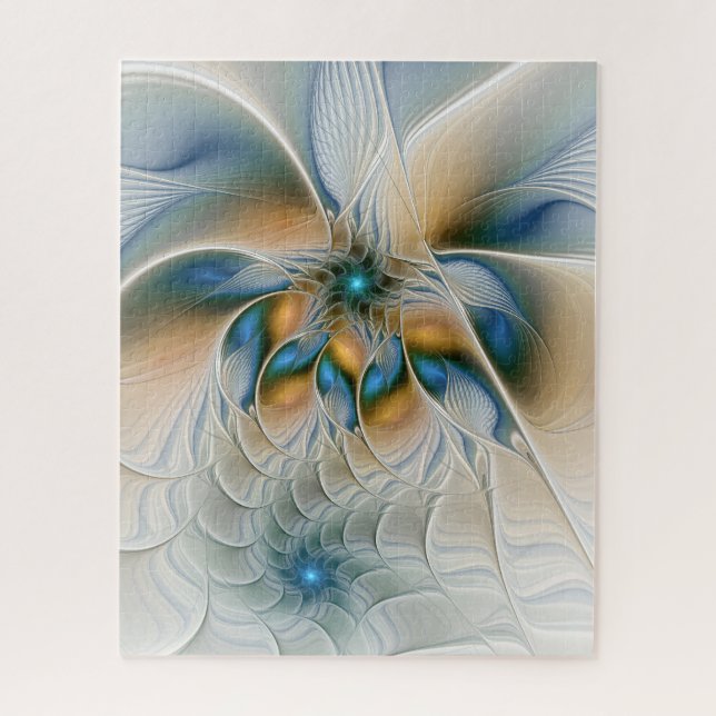 Hoch aufragende, Abstrakte Fantasy Fraktal Art mit Puzzle (Vertikal)