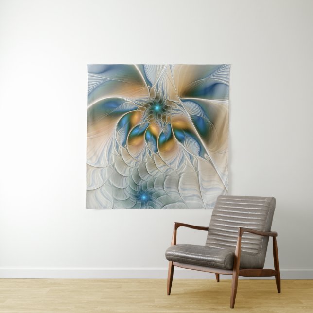 Hoch aufragende, Abstrakte Fantasy Fraktal Art mit Wandteppich (Beispiel)