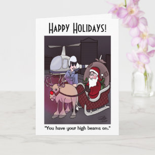 Hoch Beams Holiday Card Karte