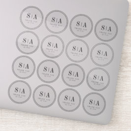 Hoch entwickelte Gastgeschenk Hochzeit für Monogra Aufkleber