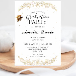 Hoch entwickelte Script-Abschluss-Feier laden ein Einladung