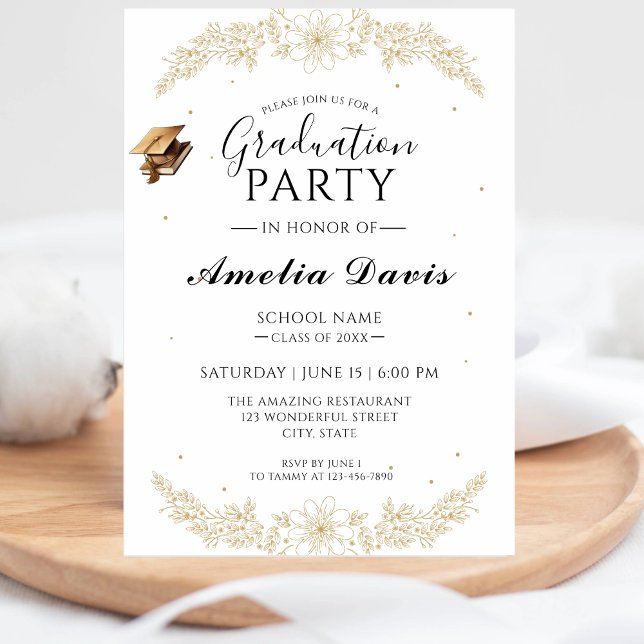 Hoch entwickelte Script-Abschluss-Feier laden ein Einladung (Von Creator hochgeladen)