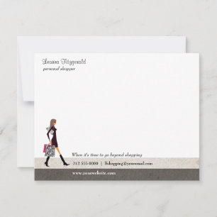 Hoch entwickelte Shopper-Notecard Mitteilungskarte