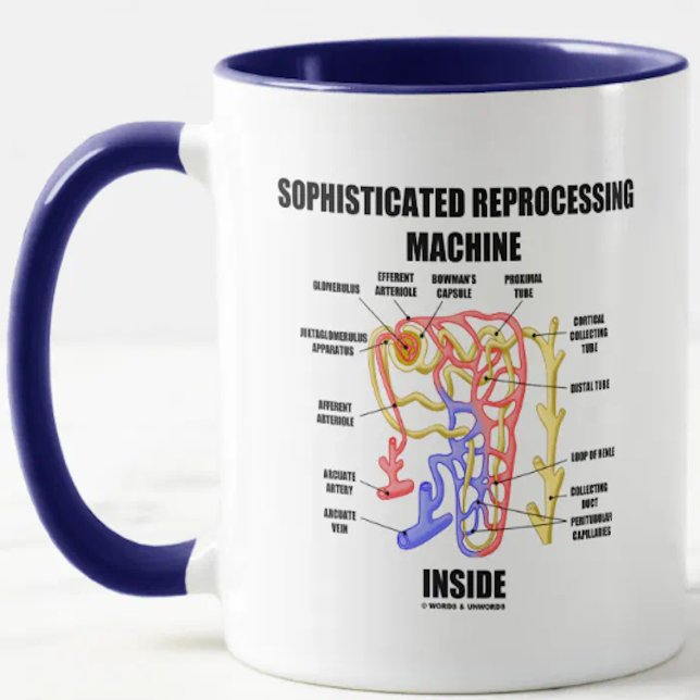 Hoch entwickelte Wiederaufbereitungsanlage im Inne Tasse (No need to be a nephrologist to express your renal attitude with this nephrological attitude mug!)
