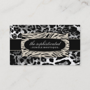 Hoch entwickelter Schwarz-Leopard des Visitenkarte
