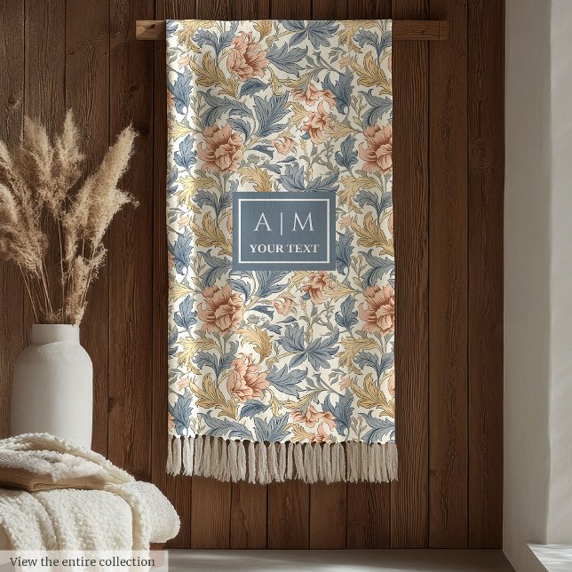 Hoch entwickeltes Morris-Stilmittel Fleecedecke (Sophisticated Morris style pimpernel pattern gift Fleece Blanket)