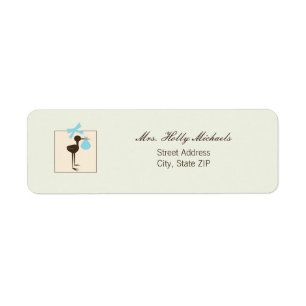 Hoch entwickeltes Storch-Blau u. Brown-Babyparty