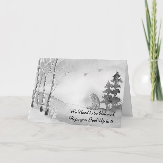 Hoch farbige Karte für Kinder. (Vorderseite)