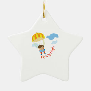 Hoch fliegen keramik ornament