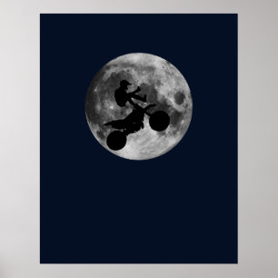 Hoch fliegen (Motocross) Poster