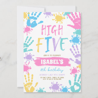 Hoch fünf Geburtstage Einladung